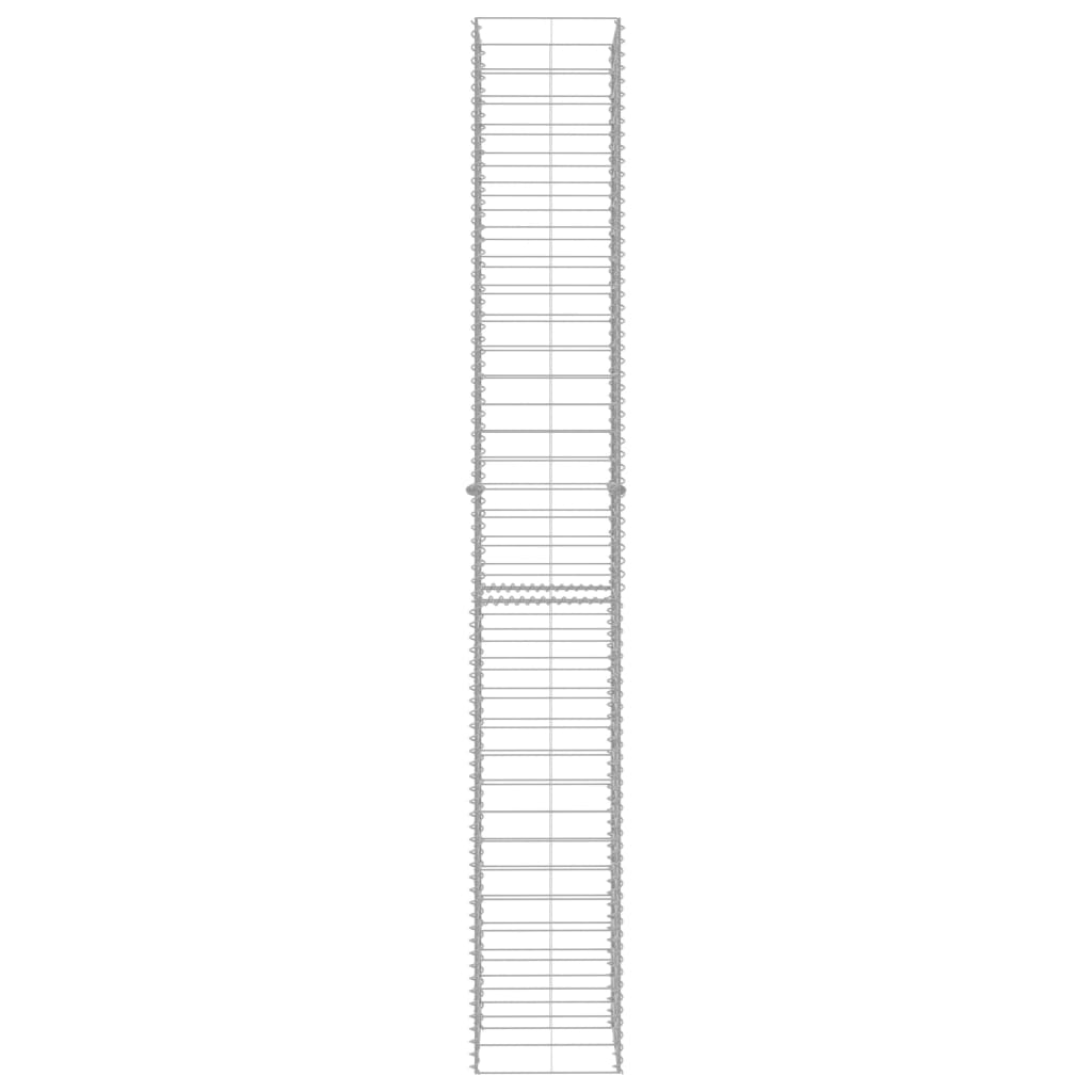 Gabion-Körbe, 3 Stück. Verzinkter Stahl