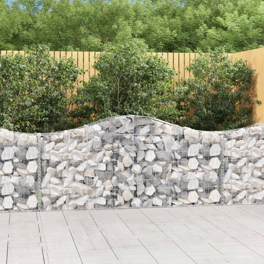 Gabion mit Hochbogen aus verzinktem Eisen
