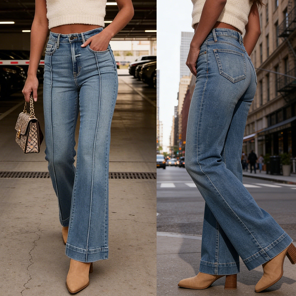 Bootcut-Jeans für Frauen mit mittlerem Schnitt
