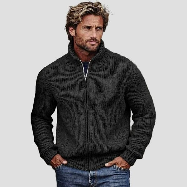 Herren-Pullover mit Reißverschluss