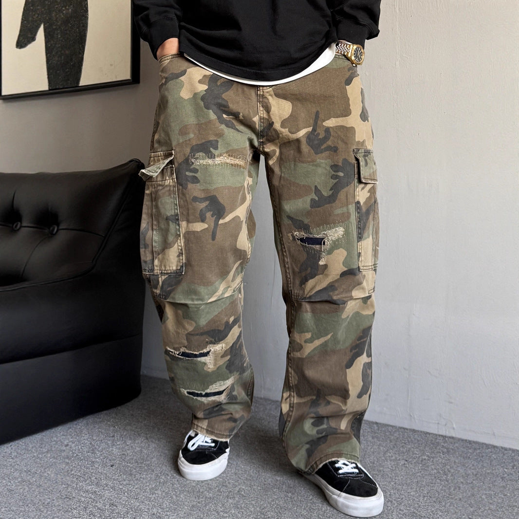 Bootcut-Jeans mit großen Taschen