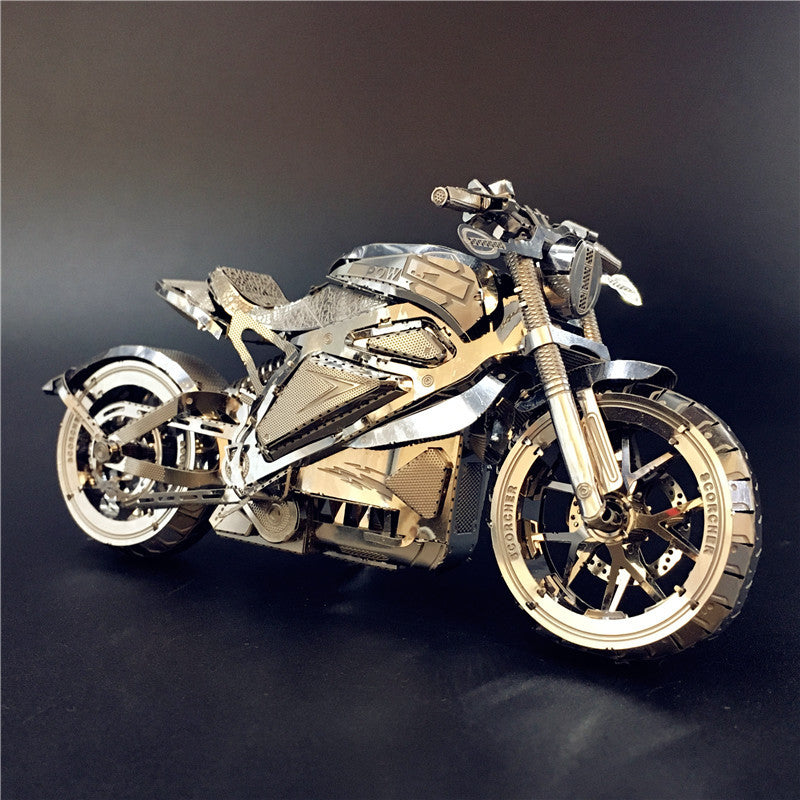 Metall-Motorrad-Puzzle