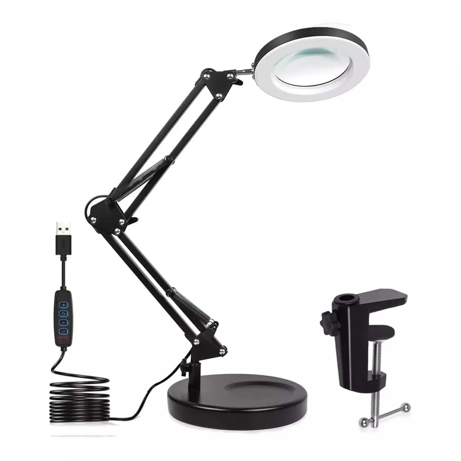 10-fache Vergrößerungs-Schreibtischlampe mit LED-Beleuchtung