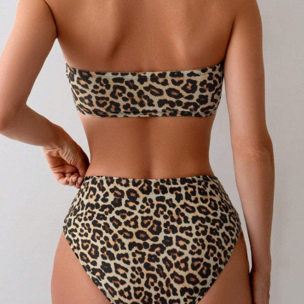 Damen Bikini mit Leopardenmuster