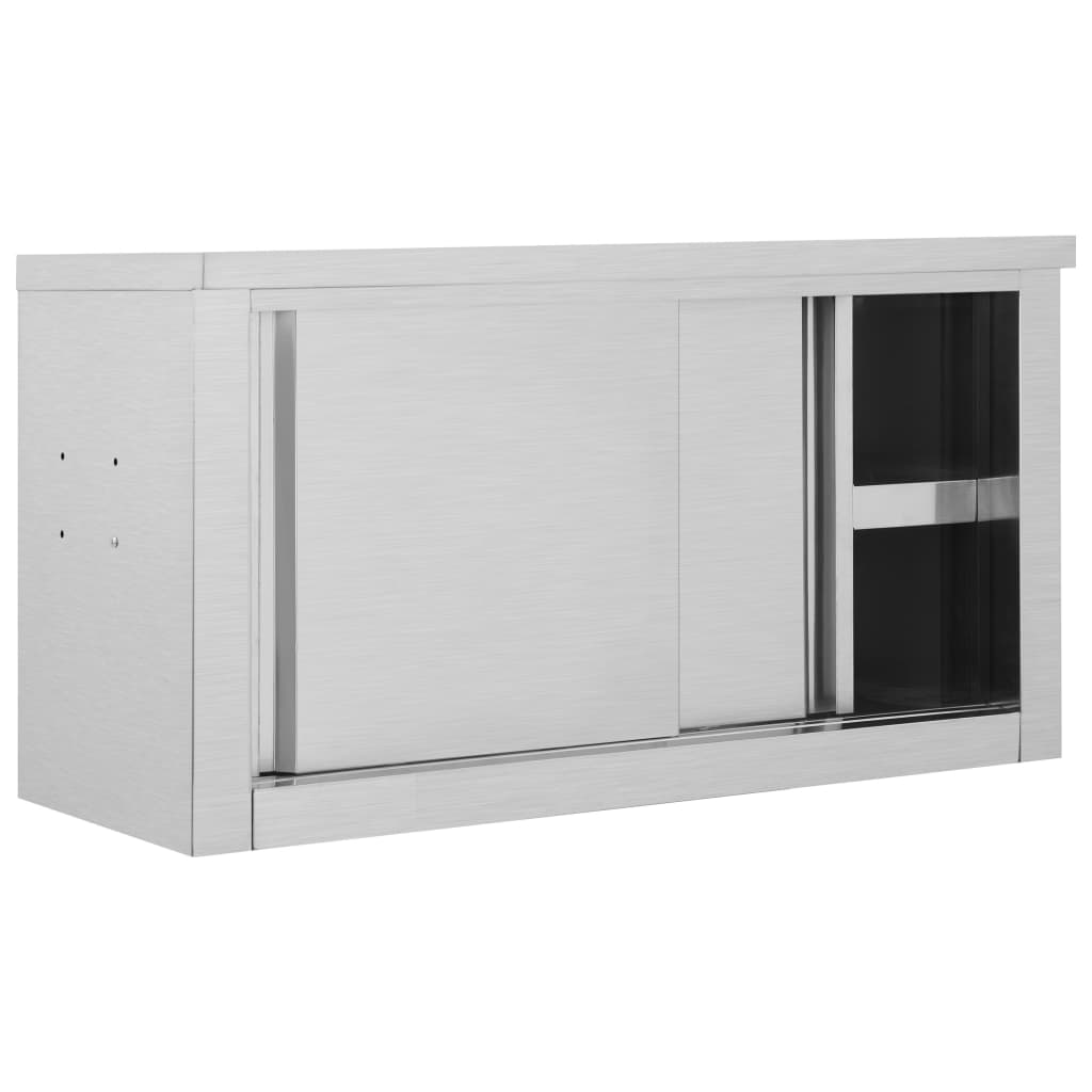 Wandmontierbarer Schrank mit schiebbaren Türen