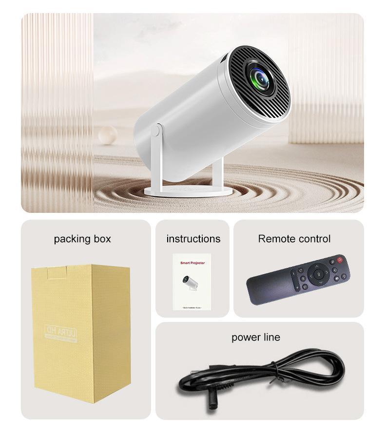 Projektor WiFi 6 und Bluetooth, 4K 1080P Unterstützung