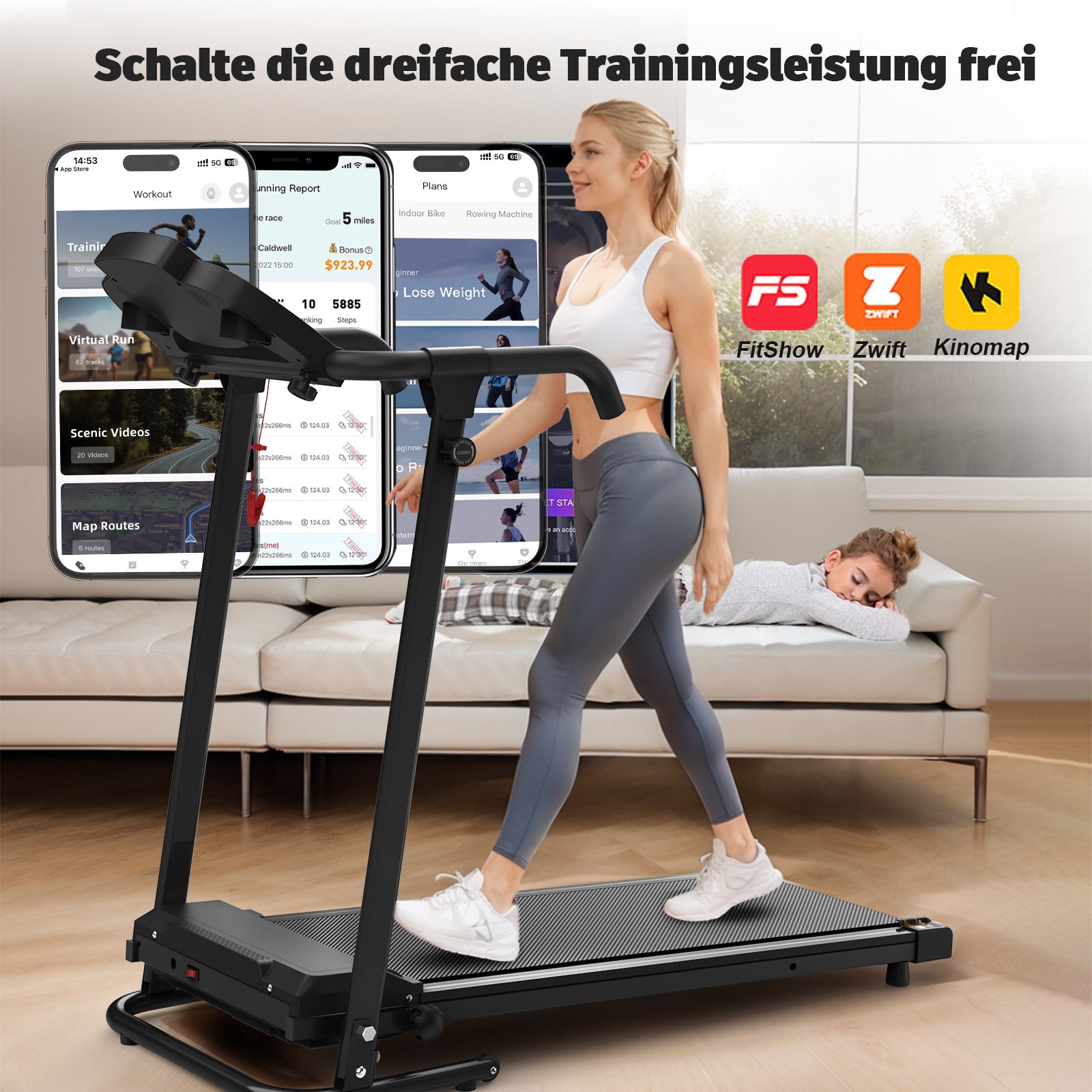 EU Home Office Schreibtisch-Laufbänder, kompakte Desktop-Laufbänder