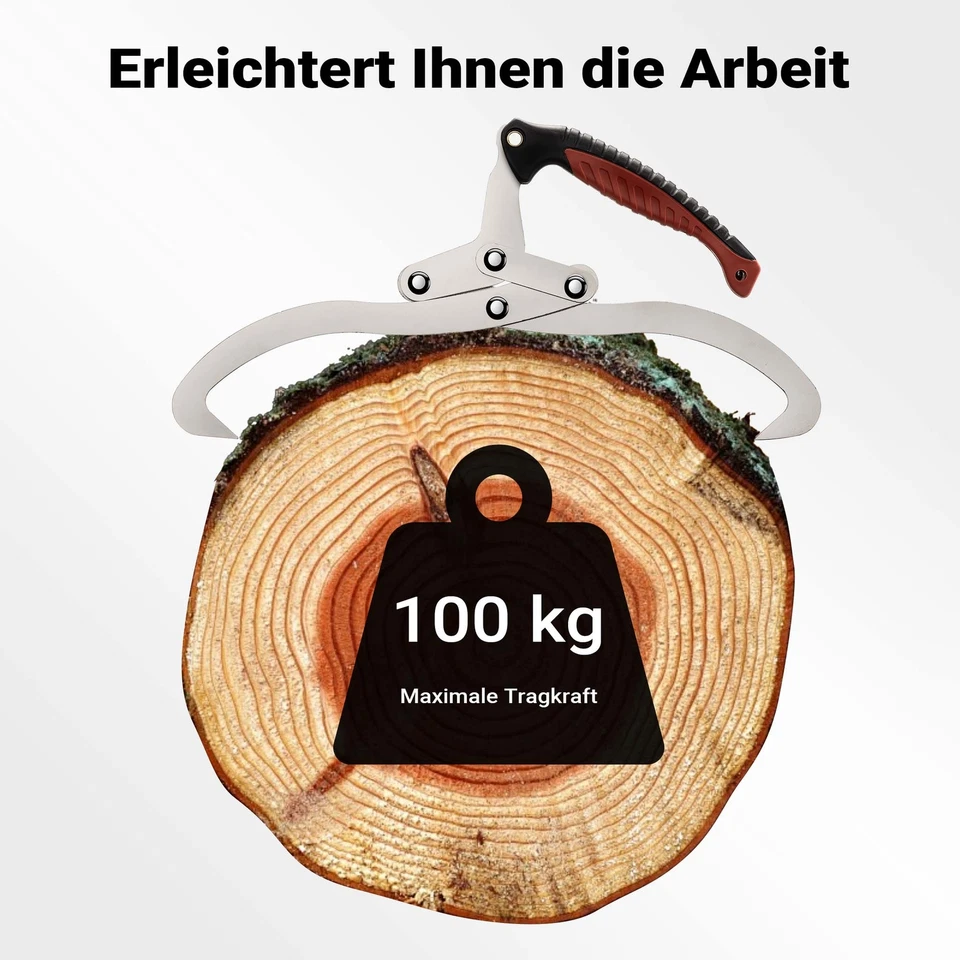 30 cm Holzgreifer Handhebhaken Handklemme