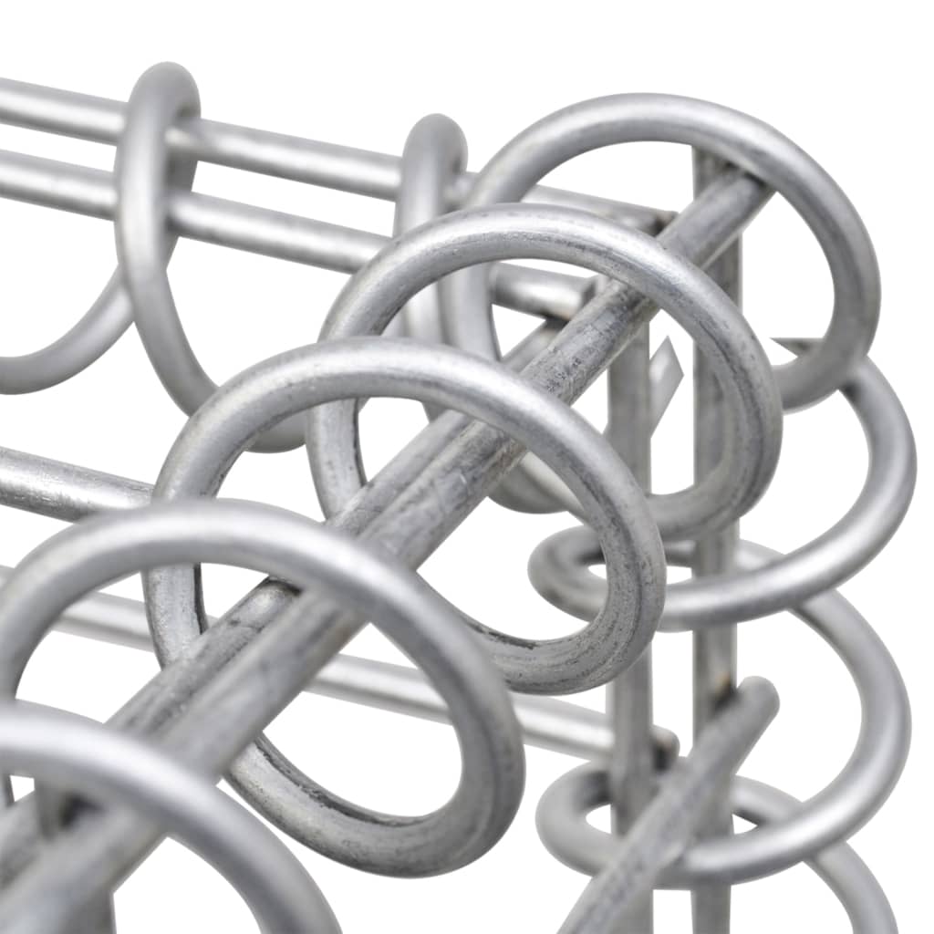 Gabion-Körbe, 3 Stück. Verzinkter Stahl