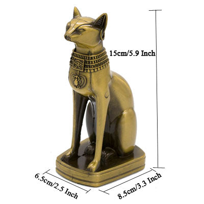Metalldekoration - Katze Ägyptischer Steele oder Glockenturm , italienischer Steele