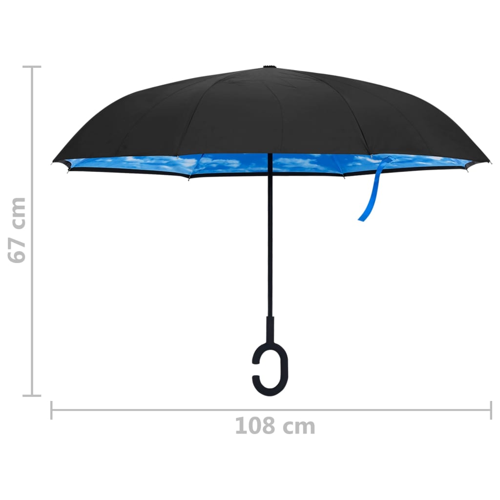 Regenschirm Schwarz 108 cm