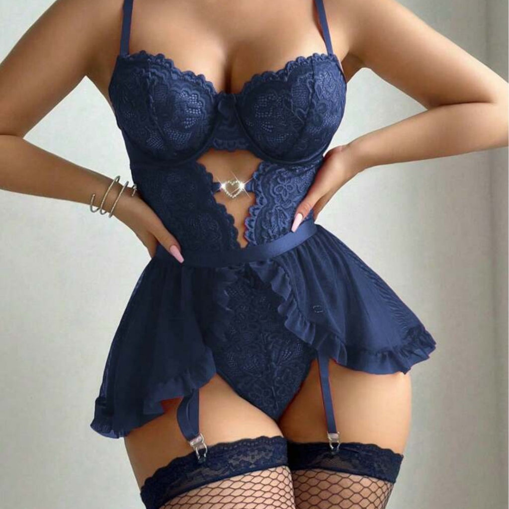 Sexy Spitzen-Jumpsuit