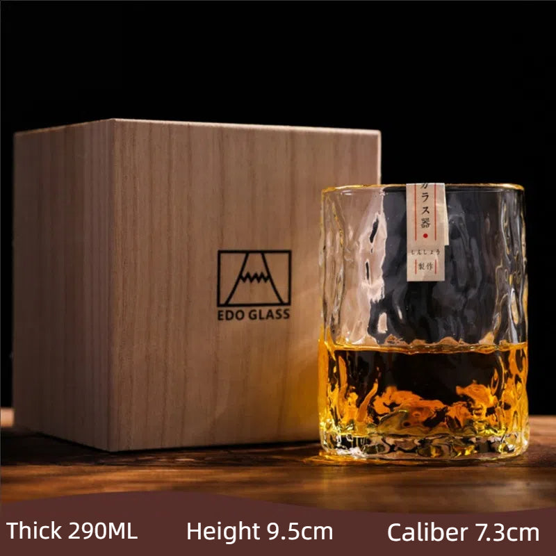 Handgemachtes japanisches Eismuster Glas