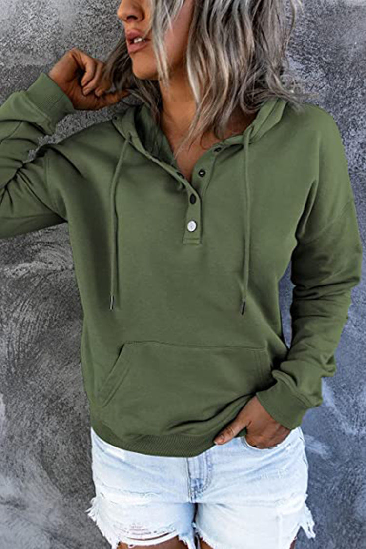 Langärmeliger Kapuzenpullover