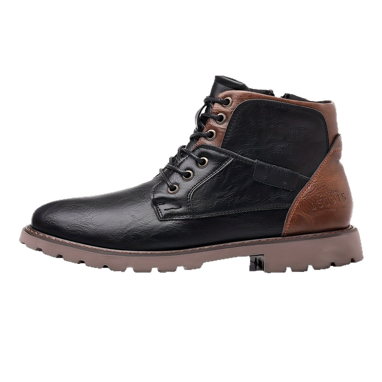 legere Seitenreißverschluss-Lederstiefel