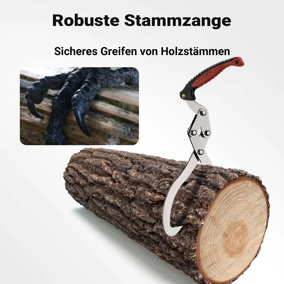 30 cm Holzgreifer Handhebhaken Handklemme