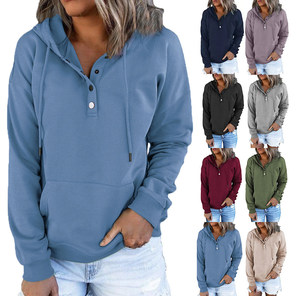 Langärmeliger Kapuzenpullover