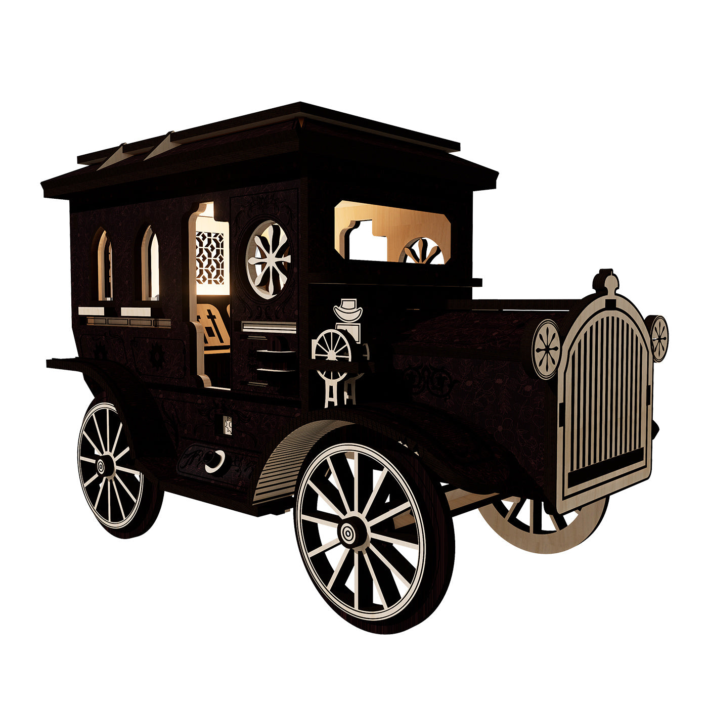 Magisches Holzauto