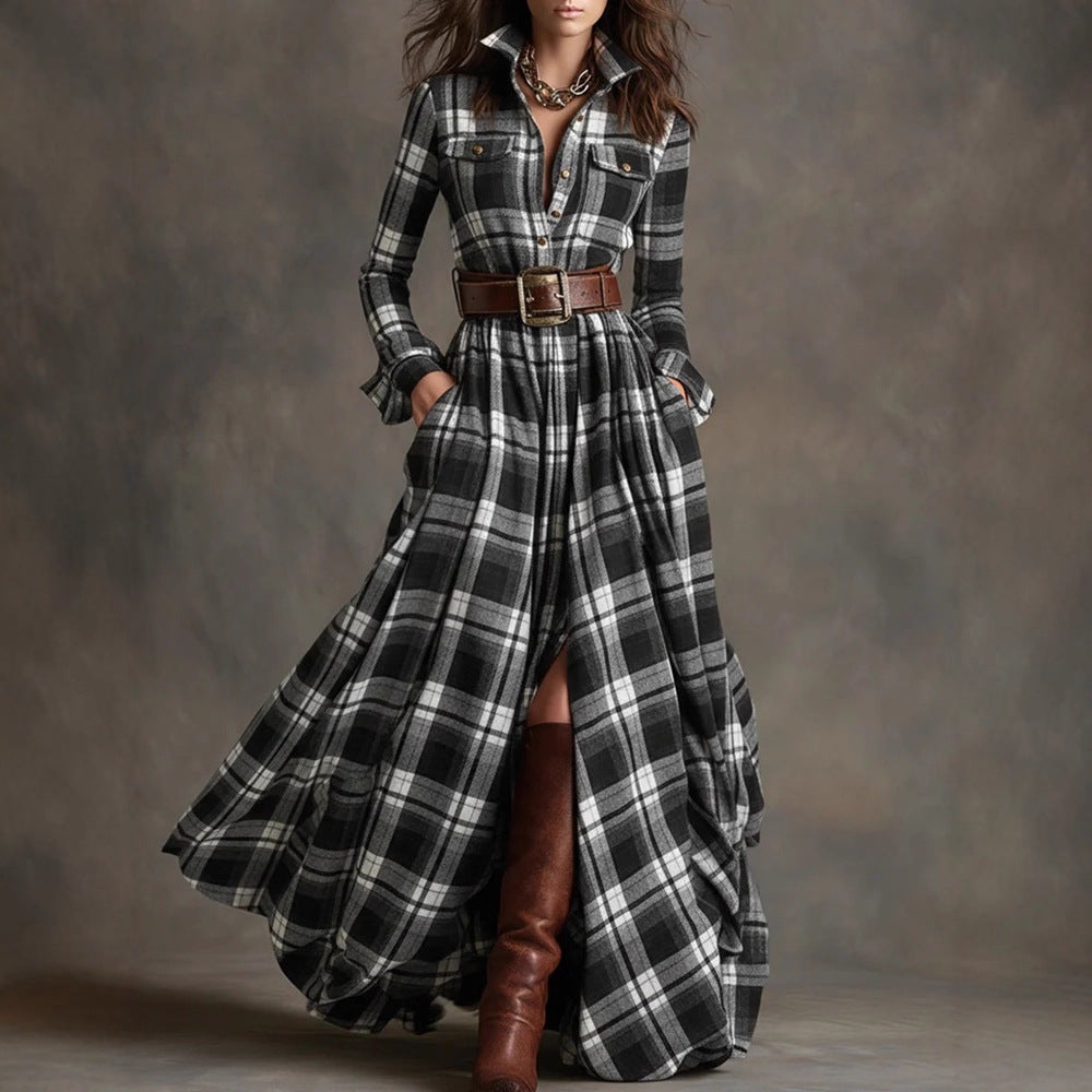 Französisches Retro Kleid