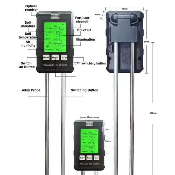 6-in-1 Bodentester, Bodenfruchtbarkeit
