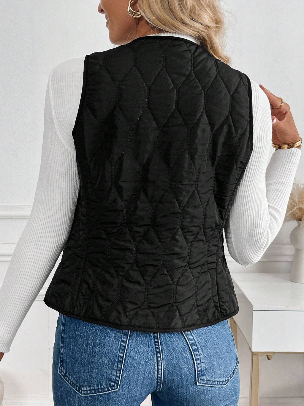 Plüschfutter Gepolsterte Weste Winterkleidung