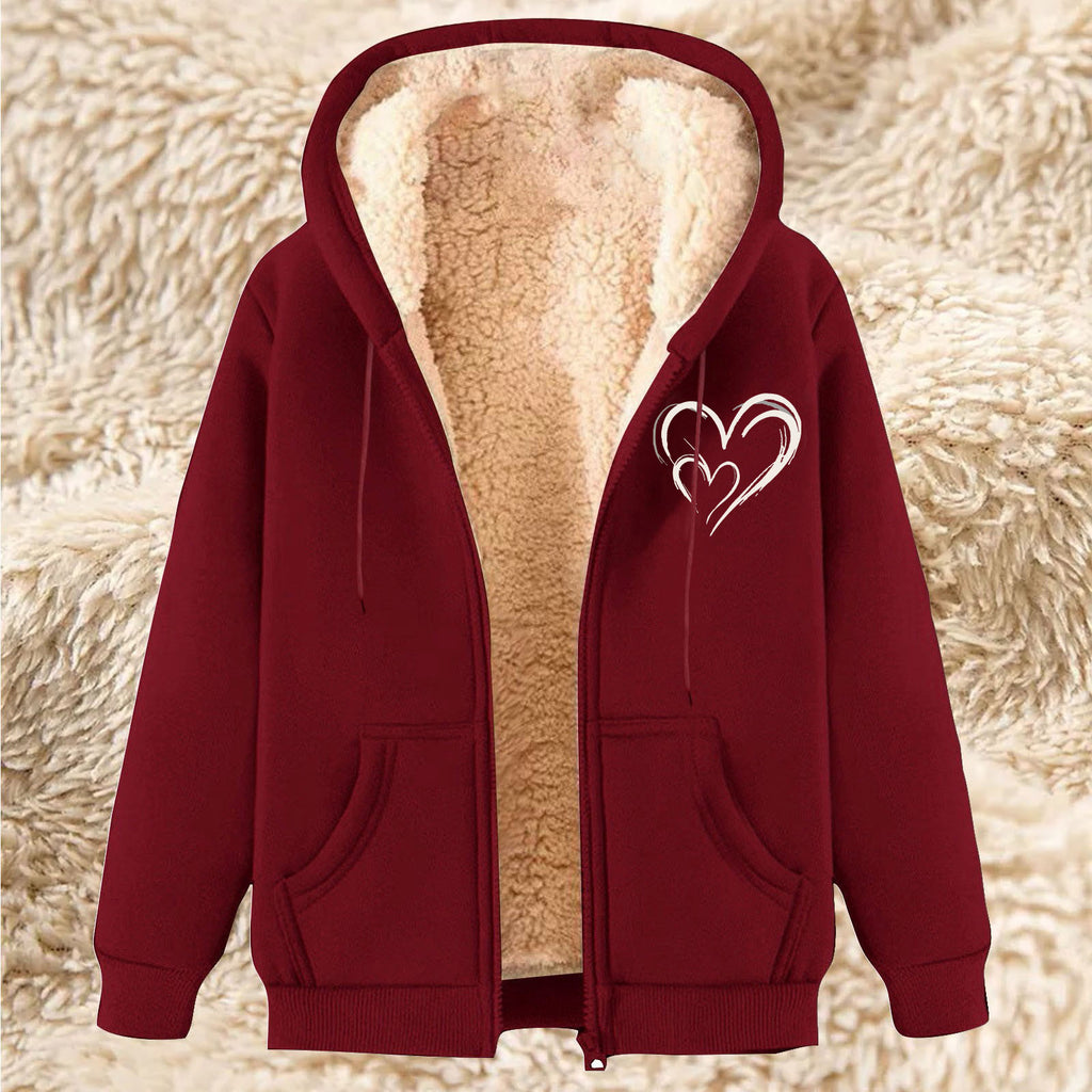 Lammfell-Jacke mit Fleece gefüttert in 7 Farben
