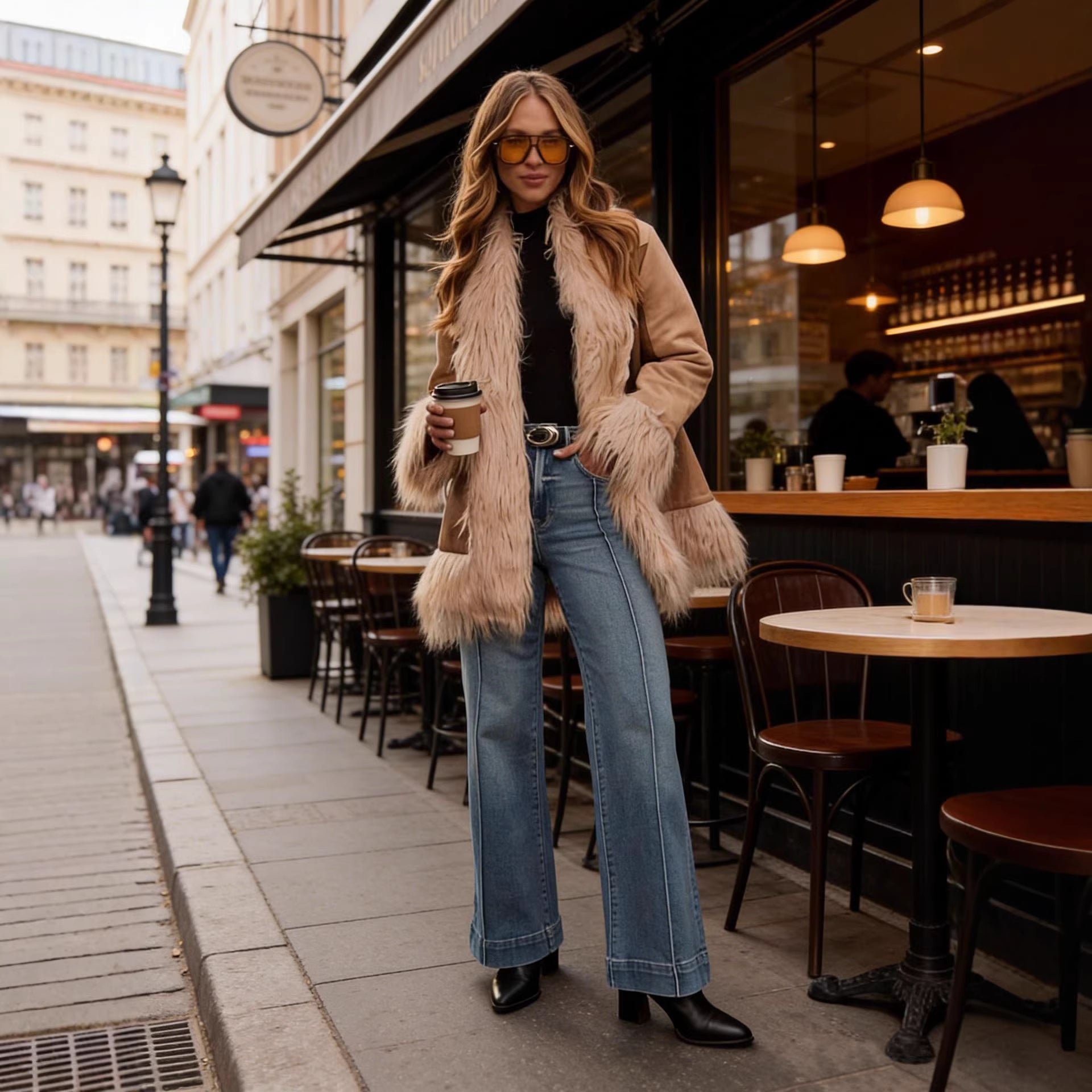 Bootcut-Jeans für Frauen mit mittlerem Schnitt