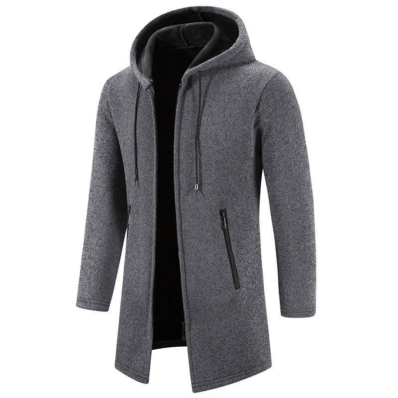 Einfarbig lässige Jacke mit Reißverschluss für Herren