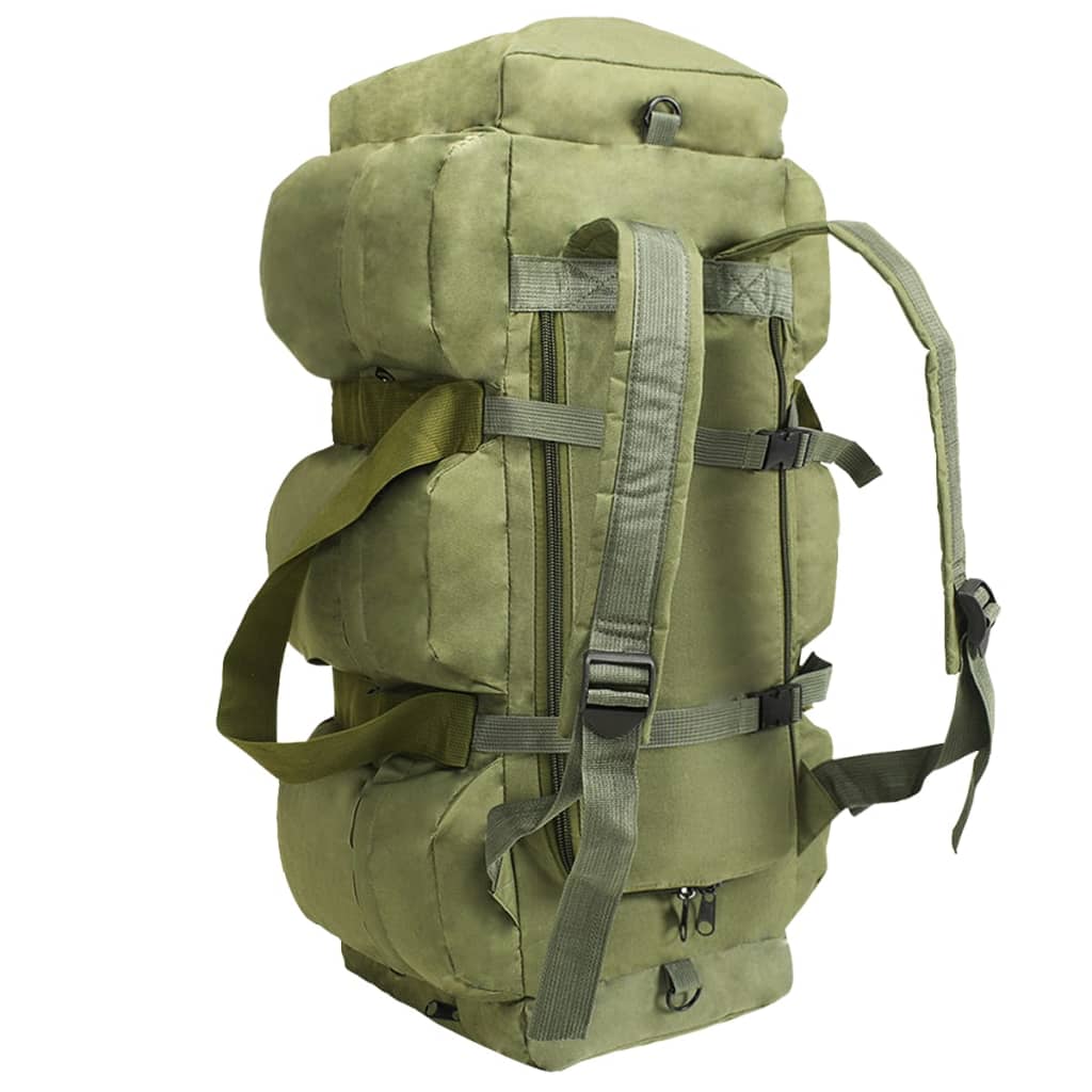 3-in-1 Duffel Bag Army Style 45 L Olive Green