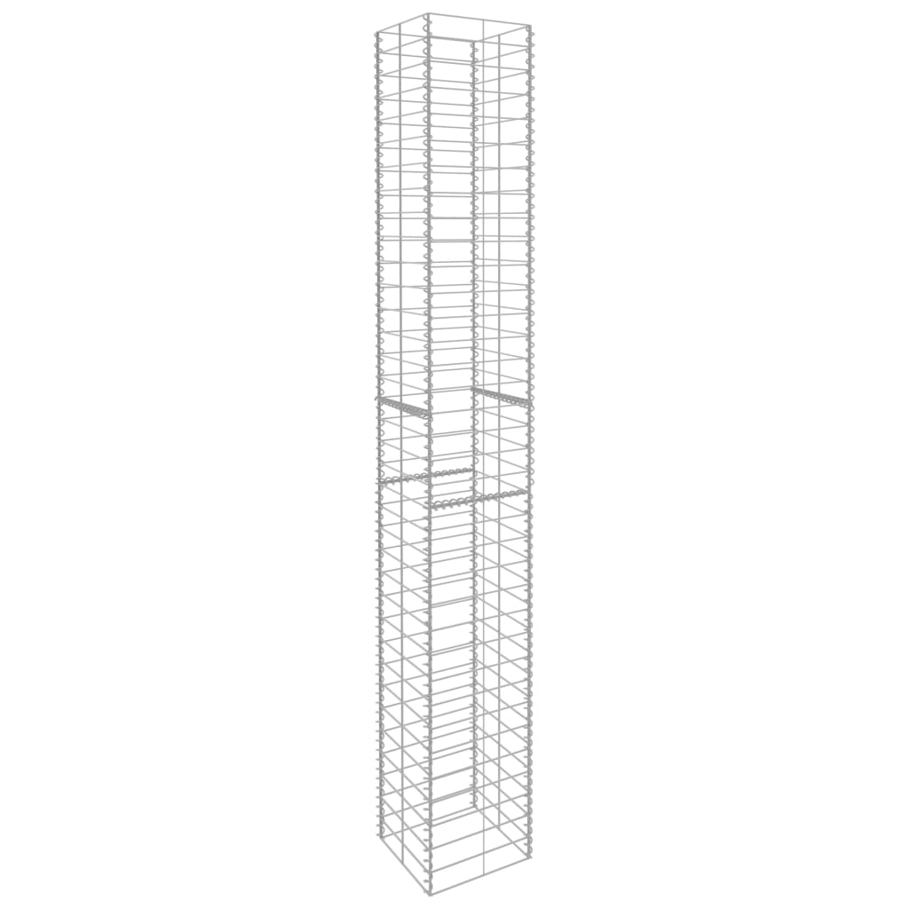 Gabion-Körbe, 3 Stück. Verzinkter Stahl