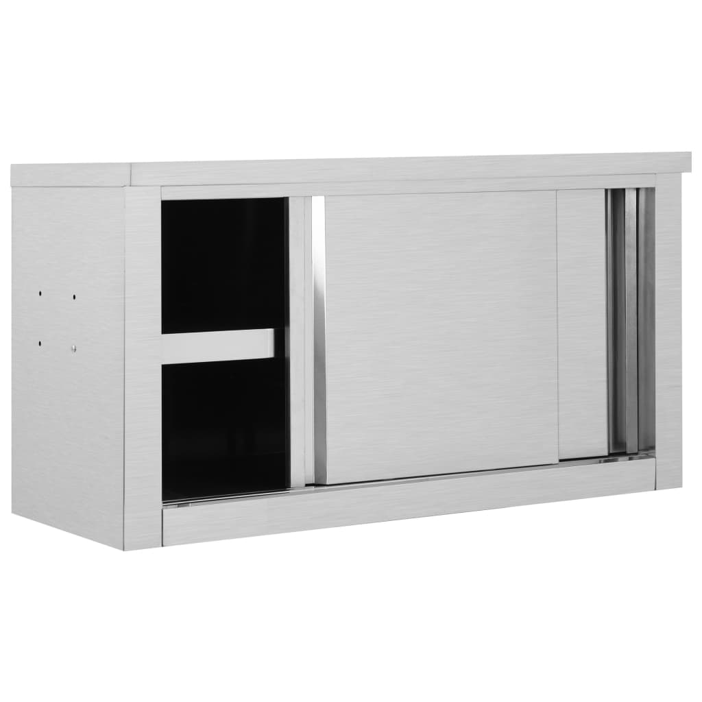 Wandmontierbarer Schrank mit schiebbaren Türen