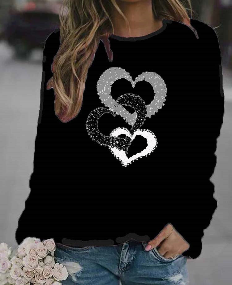 Lässiger Damen Pullover mit Rundhals in 7 Farben