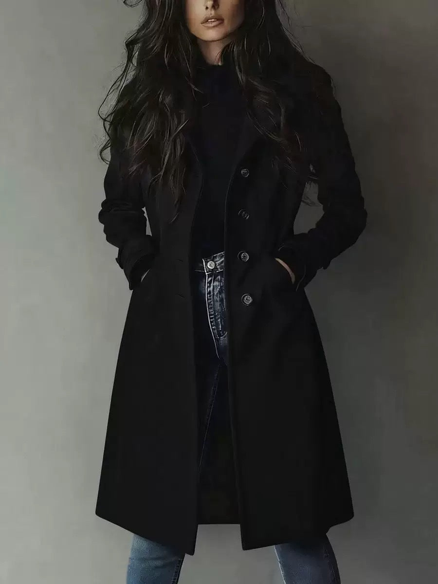 Langer Trenchcoat im Western-Stil