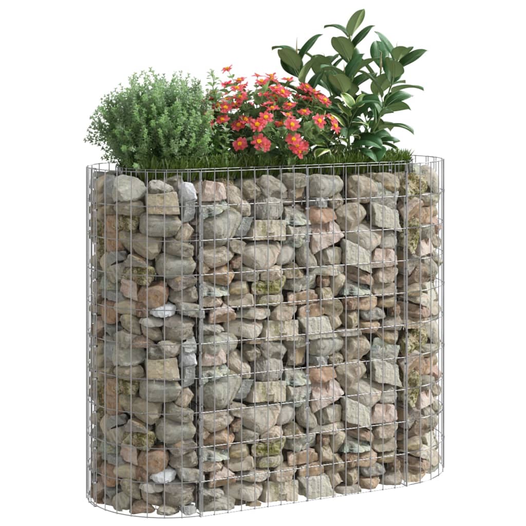Gabion Hochbeet aus verzinktem Eisen