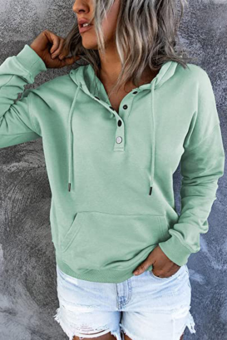 Langärmeliger Kapuzenpullover