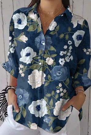 Women's Three-Quarter Sleeve Drop Shoulder Shirt