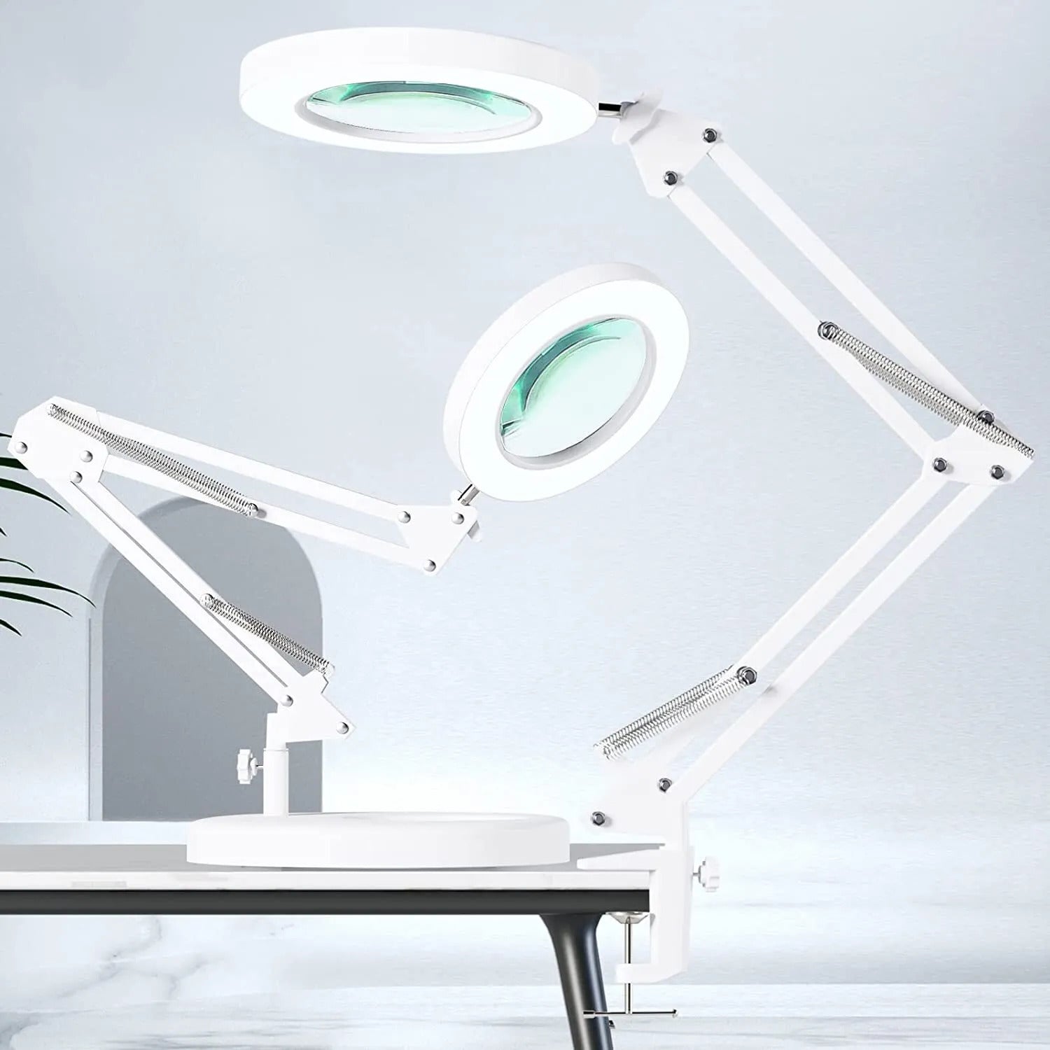 10-fache Vergrößerungs-Schreibtischlampe mit LED-Beleuchtung