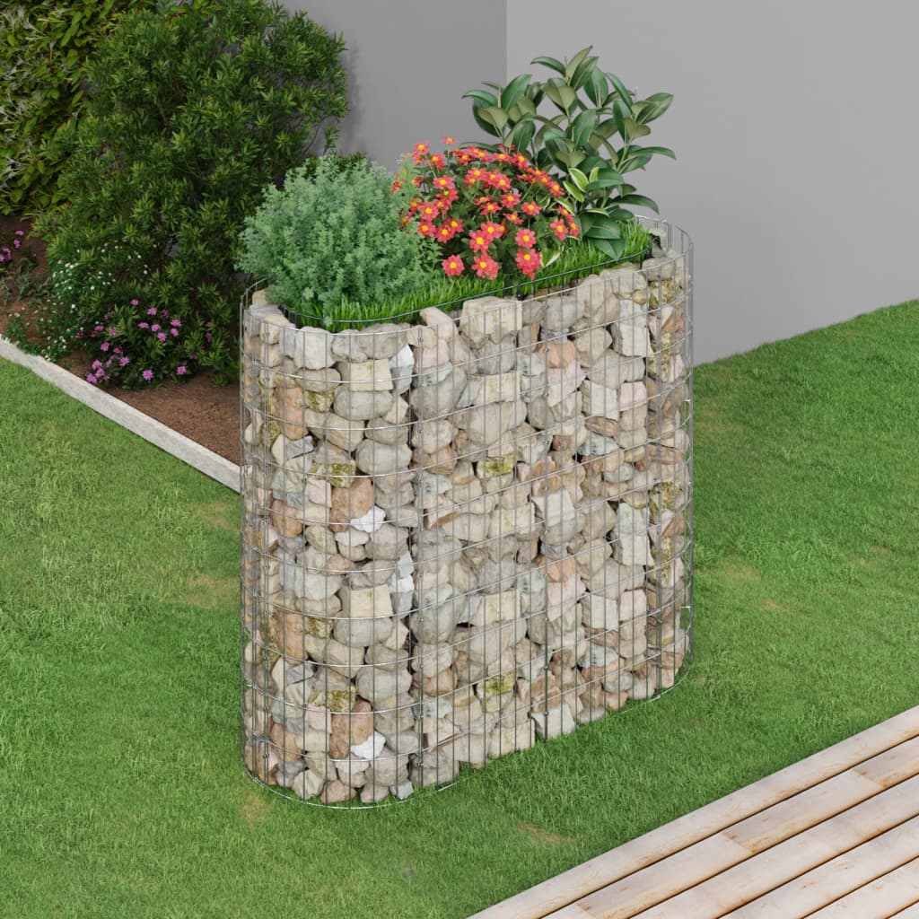 Gabion Hochbeet aus verzinktem Eisen