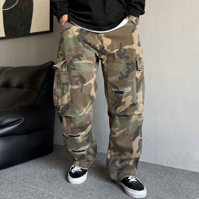 Bootcut-Jeans mit großen Taschen