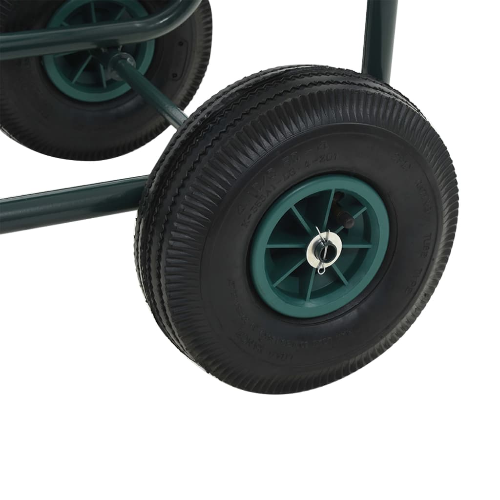 Gartenschlauchspule mit 1/2" Schlauchverbindung, 75 m aus Stahl