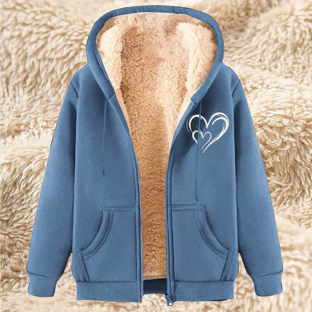 Lammfell-Jacke mit Fleece gefüttert in 7 Farben