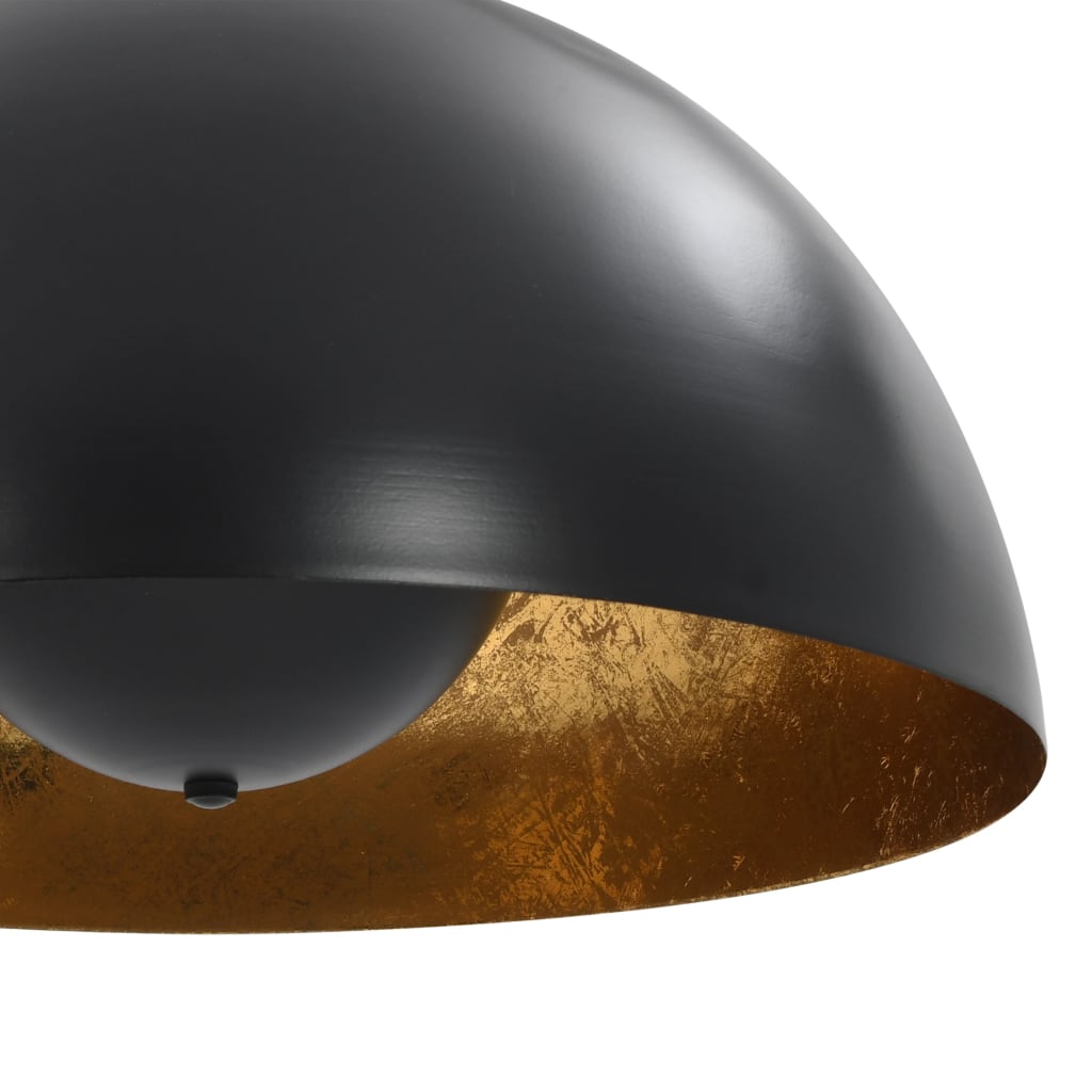Deckenleuchten, 2 Stück, Gold, Halbkugel, 40 cm