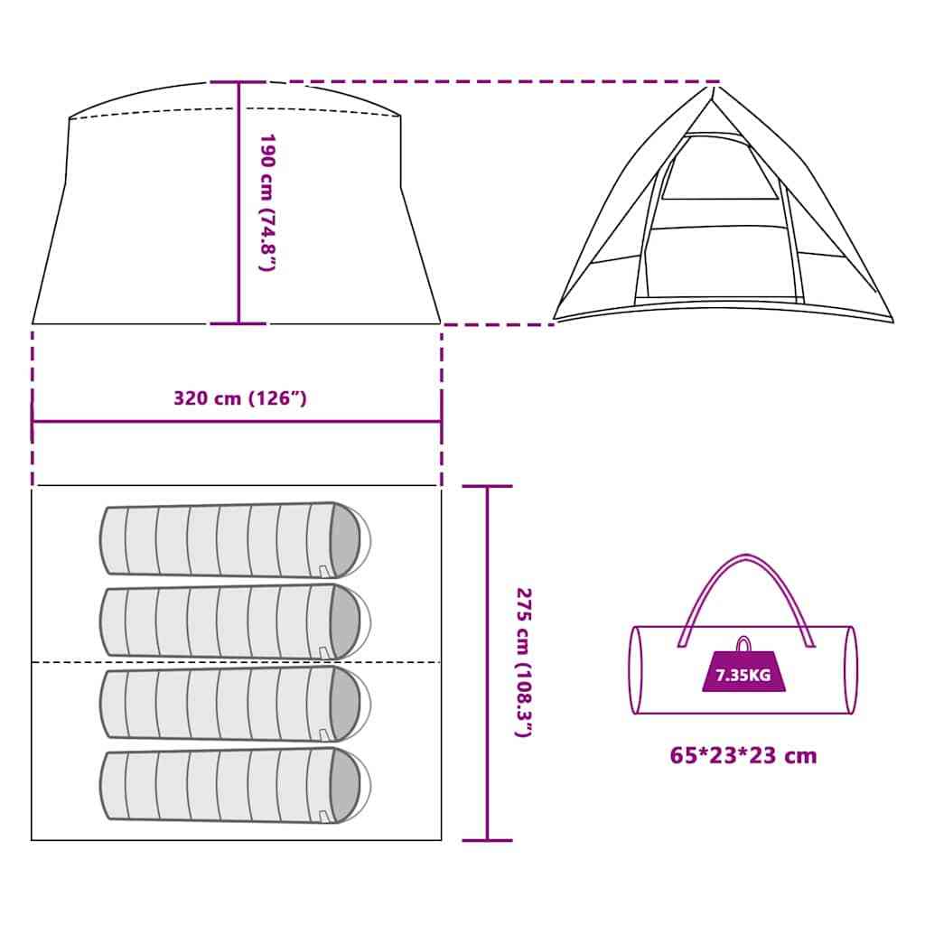 Polyester-Campingzelt