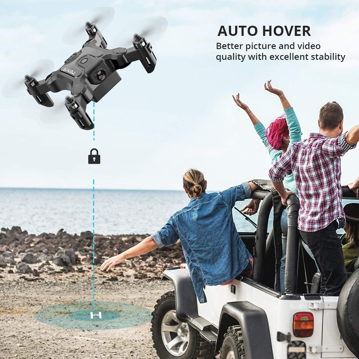 DE 4DRC V2 Mini Drohne Selfie WIFI FPV mit HD-Kamera