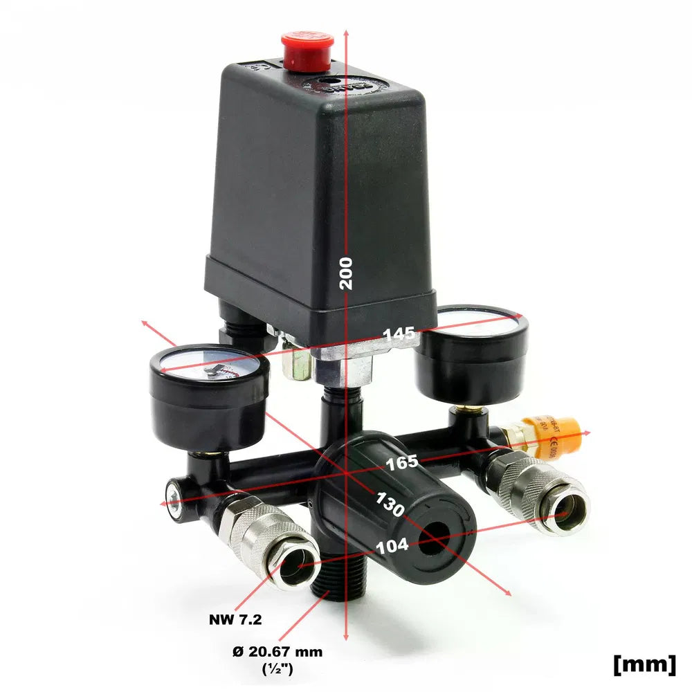 Druckregler mit Druckschalter für Kompressor