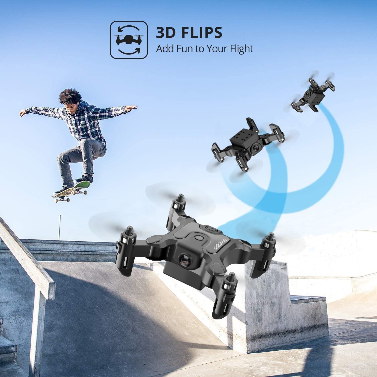 DE 4DRC V2 Mini Drohne Selfie WIFI FPV mit HD-Kamera