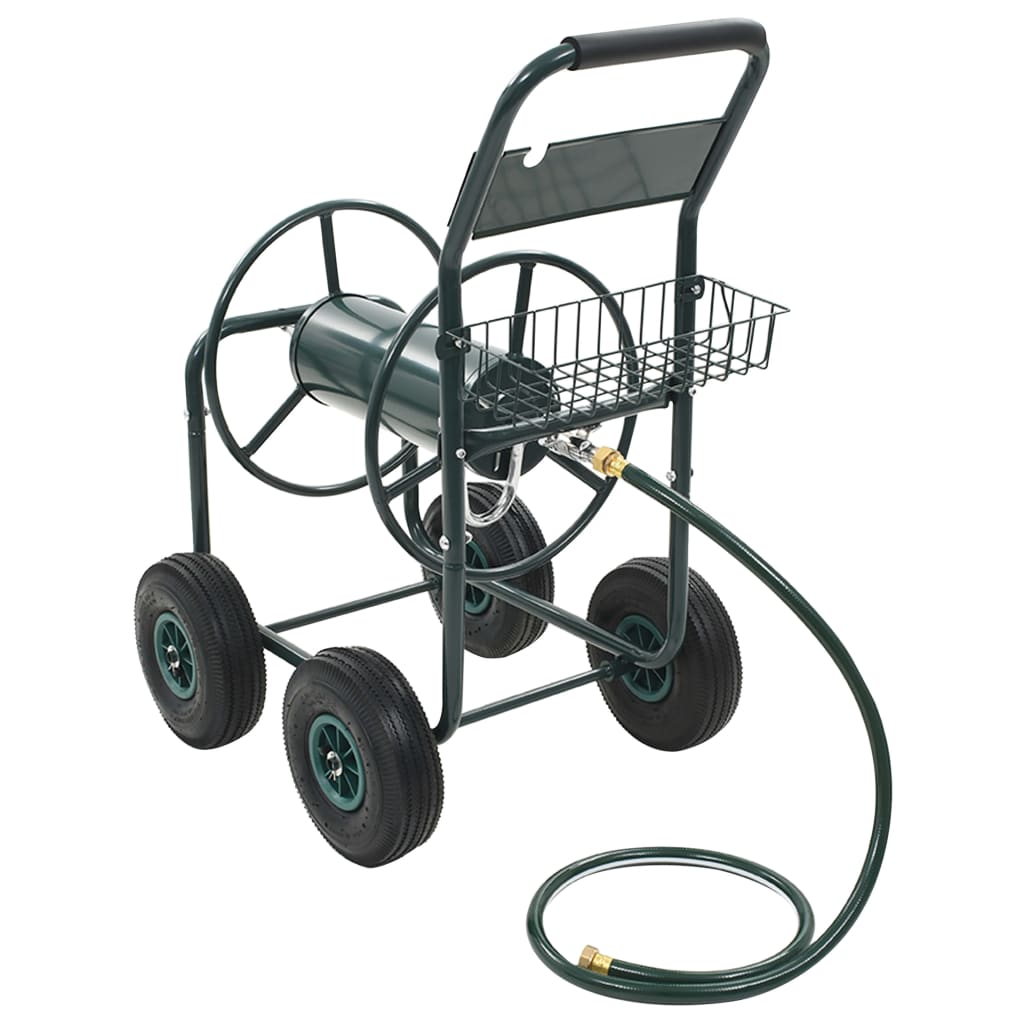 Gartenschlauchspule mit 1/2" Schlauchverbindung, 75 m aus Stahl