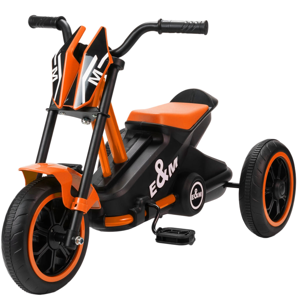 Dreirad für Kinder 18-36 Monaten, Stahl, 79x44x47 Cm, Orange