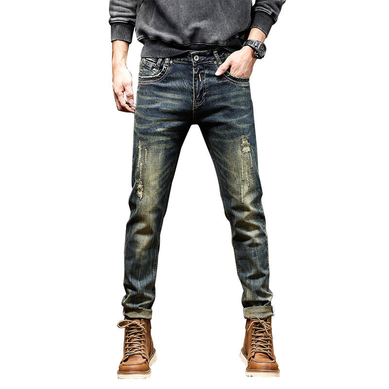 High-End Jeans Herren Stretch Nostalgisch Retro
