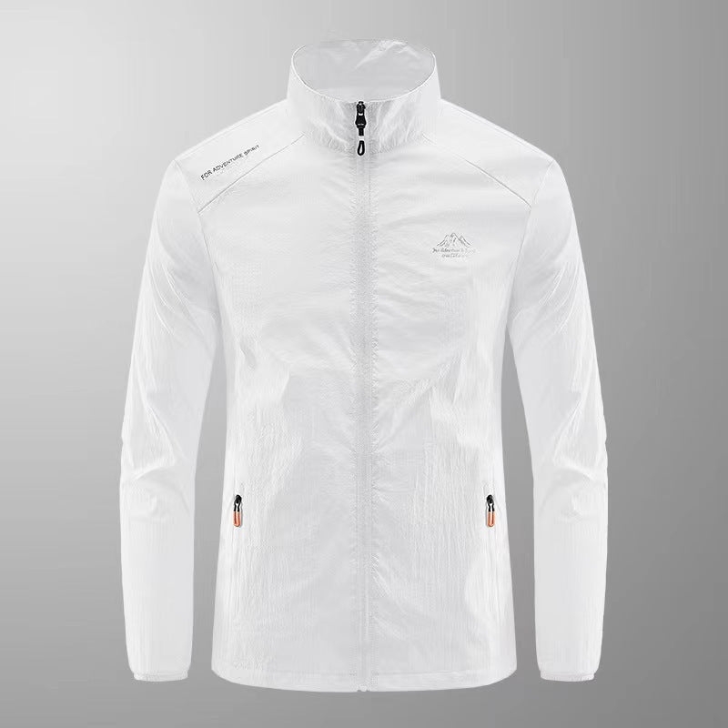 Jacke aus atmungsaktive Sonnenschutzkleidung aus Eisseide